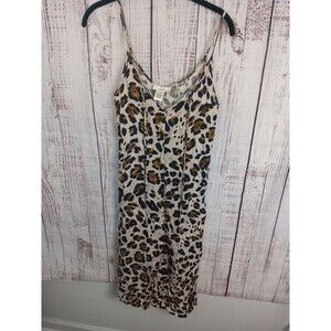 Urban Romantics Leopard Print Jumper Romper Size Small